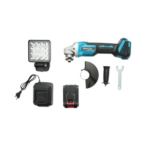 Polizor unghiular cu acumulator 18V, 4Ah Li-ion, disc 125mm, motor fara perii (brushless), proiector LED inclus Breckner Germany, BRECKNER GERMANY, BK88214 - Img 5