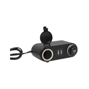 Prelungitor priza auto cu priza 24V, bricheta si 2xUSB, Cod: BK78010, Brand: BRECKNER GERMANY - Img 3