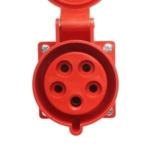 Priza industriala aparenta trifazica 32A, 380V, IP44, 6H , Cod: DISMR11, BRECKNER GERMANIA - Img 5