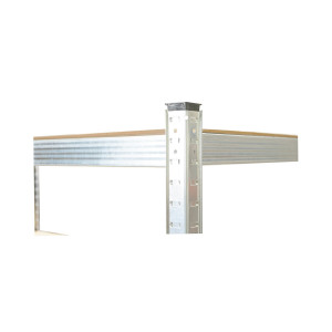 Raft metalic cu 5 polite MDF, 180x120x60cm, 175kg/polita, montaj fara suruburi, galvanizat, Cod: BK92951, Echivalență: DISEG46, breckner Germany - Img 4