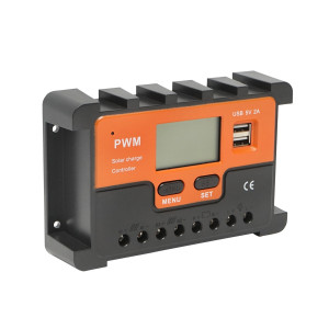 Regulator tensiune pentru panou solar 30A 12V/24V 2X port USB 5V/2A, Cod: BK92908, Brand: BRECKNER GERMANY - Img 2