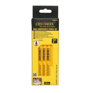 Set 12 creioane ovale tamplarie 178x4.2x2.2mm, Cod: DISPN77, Marca: CROWNMAN - Img 1