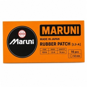 Set 16 petice vulcanizare rotunde 52mm + 1 tub adeziv Super Valcarn G 22ml pentru camere de aer L3-A Maruni made in Japan, DISVH77 - Img 2