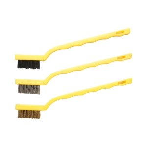 Set 3 mini perii din sarma de alama, sarma de otel, nylon , Cod: DISPN87, Marca: CROWNMAN - Img 2