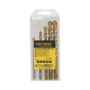 Set 5 burghie multifunctionale 5-12mm pentru metal, aluminiu, lemn, PVC, gresie, Cod: DISPN35, Marca: CROWNMAN