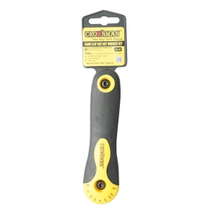 Set 8 chei imbus hexagonale pliabile cu maner tip briceag 2-8mm Cr-V , Cod: DISPN50, Marca: CROWNMAN - Img 3