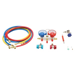Set baterie manometru cu 2 cai pentru agent frigorific, AC R22, Cod: BK77539, Brand: BRECKNER GERMANY - Img 3
