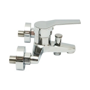 Set baterii baie si bucatarie 3 in 1, baterie cada cu para dus si furtun, baterie lavoar, baterie chiuveta bucatarie, monocomanda, crom lucios, aliaj zinc, furtunuri incluse, DISVM26 - Img 14