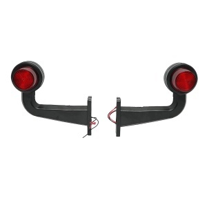 Set lampi laterale gabarit LED cu brat 12-24V, rosu-alb FR0157 Breckner Germany, BRECKNER GERMANY, BK76252