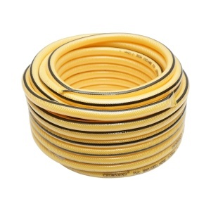 Set rola 22.5m furtun gradina PVC impletit 1/2 inch cu duza stropit reglabila, conectori si adaptor robinet 3/4-1/2 inch Crownman, CROWNMAN, DISUF69 - Img 2