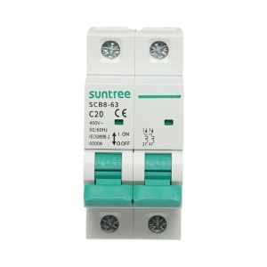 Siguranta automata tip intrerupator 2P, 20A 400VAC Suntree, SUNTREE, BK77761