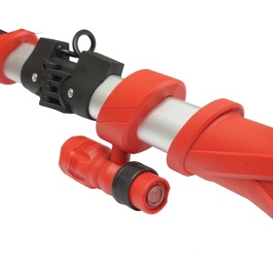 Slefuitor pereti si tavane tip girafa pliabil cu aspirator 710W, 220V, viteza 800-1800 r/min, 2 capete rotund/triunghiular, iluminare LED, 12 discuri incluse, DISSY69 - Img 10