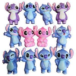 Squishy Stitch Roz – 10 cm, Jucărie Antistres Drăgălașă - Img 3