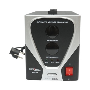 Stabilizator automat de tensiune 1000VA, 800W, 100-260V cu releu monofazat, 1 priza schuko 230V, afisaj LCD Breckner Germany, BK69418