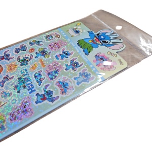 Sticker 3D Stitch – 21 cm, Decor Autocolant Colorat - Img 3