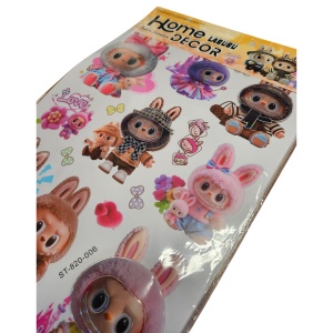 Sticker de Perete Labubu – Home Decor 59×36 cm – Model 1 - Img 3