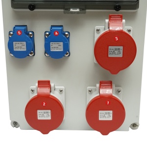 Tablou grup prize organizare santier 2x230V/16A, 3x400V/32A, 12 module 460x270x160mm IP44/67 SUNTREE, Cod: DISPK18, Marca: SUNTREE - Img 4
