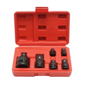 Trusa 6 adaptoare de impact antrenor clichet tubulare cu patrat 1/4, 3/8, 1/2, 3/4 inch, DISTS90