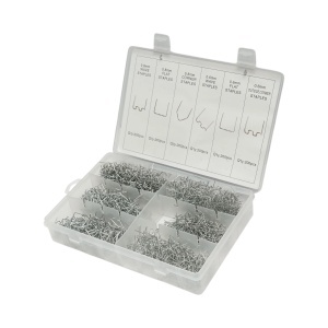 Trusa capse pentru pistol lipit plastic 1200 piese, BRECKNER GERMANY, BK75009 - Img 4