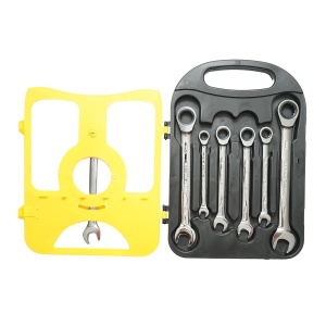 Trusa chei combinate fixe si inelare cu clichet 8-19mm 7 piese, Cod: BK80661, Brand: BRECKNER GERMANY - Img 3
