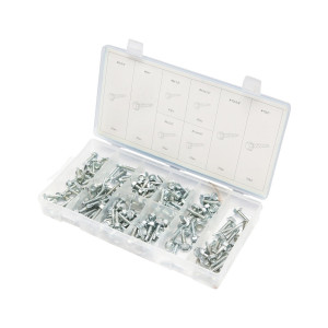 Trusa holsuruburi autoforante de tabla, cu cap hexagonal, 200 piese, Cod: BK92176 Echivalență: DISFH32, Breckner Germany - Img 1