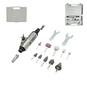 Trusa polizor drept pneumatic biax 25000rpm, presiune 6-8 bar 16 piese, DISRW53