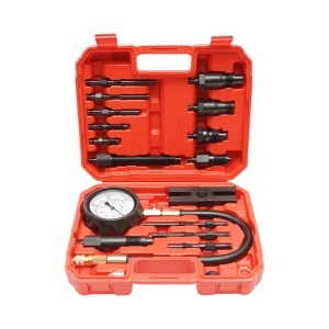 Trusa tester compresie motoare diesel cu manometru mecanic 0-70 bar 19 piese, BK76379