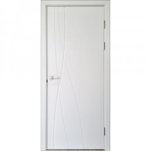 Usa interior, T05, lemn & mdf, 70x200cm, alb mat, reversibila, Doors