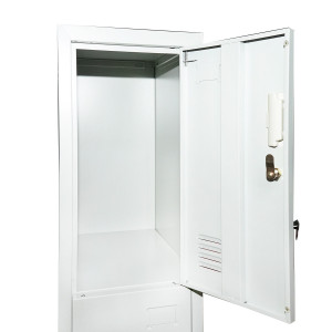 Vestiar, dulap metalic cu 3 usi securizate 1700x300x450mm, Cod: BK78301, Echivalență: DISLP74, Breckner Germany - Img 4