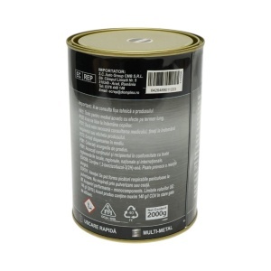Vopsea email anticoroziva 3 in 1 pentru metal, direct pe rugina, pe baza de apa, negru 2000g Breckner Germany, BK00215 - Img 4