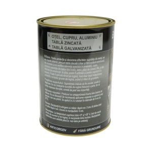 Vopsea email anticoroziva 3 in 1 pentru metal, direct pe rugina, pe baza de apa, rosu RAL 2002 2000g Breckner Germany,BK00222 - Img 3