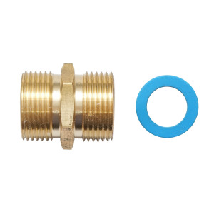 Adaptor teava flexibila, gofrata din inox cu garnitura, DN16-3/4 Cod: DISKL85, Breckner Germany - Img 1