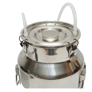 Aparat de muls portabil 60W cu 1 post pentru vaci, bidon inox 14L , Cod: DISPL02 , Brand: BRECKNER GERMANY - Img 4