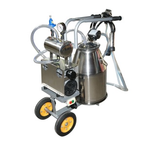 Aparat de muls vaci 1 post 650W, bidon inox 25L, grup de muls cu 4 mansoane, presiune vid 45-50 kPa, pulsatii 60-80 cpm , Cod: DISPK75, - Img 4