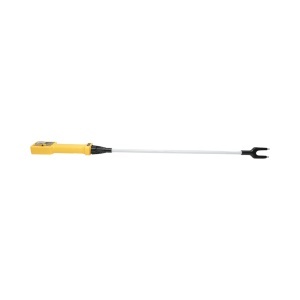 Baston electric animale profesional 1100V cu acumulator 8.4V, 2200mAh, lanterna LED, indicator baterie, tija 80cm, DISVJ90 - Img 4