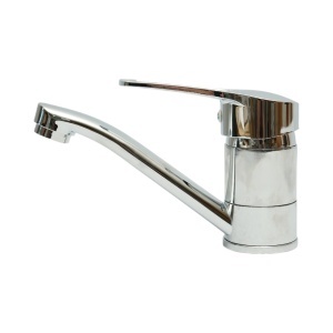 Baterie chiuveta bucatarie cu pipa rotativa, monocomanda, crom lucios, aliaj zinc, furtunuri incluse, DISVM42 - Img 3