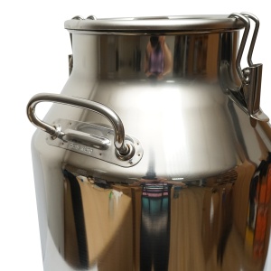 Bidon de inox pentru lapte cu capac 50L cu robinet aparat de muls vaci , Cod: BK90556, Marca: BRECKNER GERMANY - Img 6
