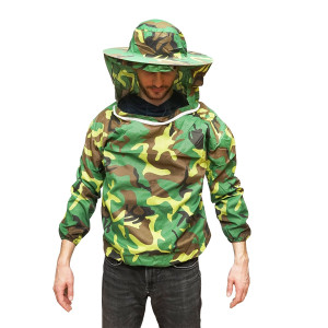 Bluza apicola tip camuflaj marimea L cu masca protectie, Cod: DISKR04