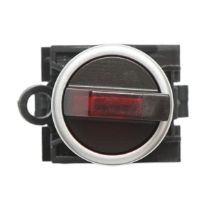 Buton selector iluminat 220V AC LED rosu cu 3 pozitii 2NO, 10A/600V AC, 1A/250V DC LA42 Breckner Germany, BRECKNER GERMANY, BK76744 - Img 3
