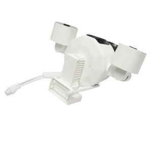 Camera de supraveghere 4 lentile, 3 obiective 16 MP, WIFI 2.4GHz, rotire 360 grade PTZ cu senzor de miscare, zoom 10X, alarma, IR night vision, detectie umana si aplicatie IPC360 Home, BRECKNER GERMANY, BK79712 - Img 6