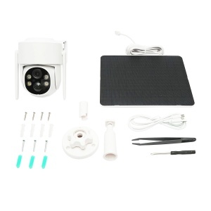 Camera supraveghere 4MP, WIFI rotativa cu panou solar 5W, PTZ, 1080P, UBOX, BRECKNER GERMANY, DISMN40 - Img 2
