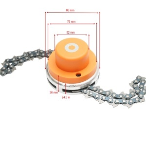 Cap tambur motocoasa cu lant drujba M10x1.25mm universal, 40TH396 - Img 3