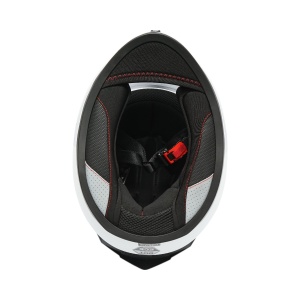Casca moto integrala alba cu viziera transparenta, marimea XL Grit , Cod: DISTM85 - Img 7