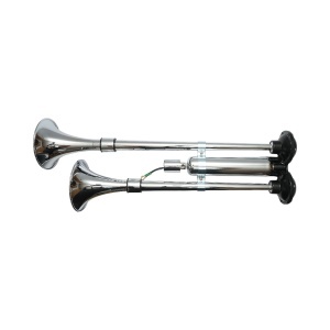Claxon 2 trompete 12V/24V pentru compresor de aer, BK79886, BRECKNER GERMANY - Img 4