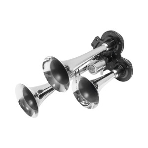 Claxon 3 trompete pentru compresor aer 12/24V, Cod: BK60104, Brand: BRECKNER GERMANY - Img 3