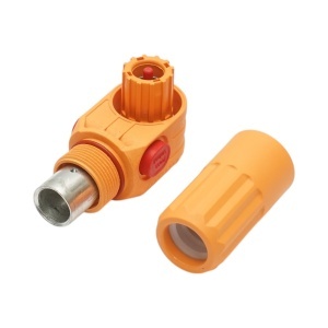 Conector baterie mama portocaliu 1500V/350A pentru cablu cupru 95mm² IP68 , Cod: DISTU35, Leader - Img 2