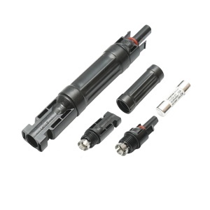 Conector MC4 cu siguranta fuzibila 10x38mm, 10A, 1000V DC pentru sisteme solare fotovoltaice IP67 Longroad,DISHW17