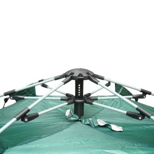 Cort camping 2 persoane verde pliabil automat pop-up 2 intrari, impermeabil cu protectie UV si plasa anti-insecte 200x200x145cm, BRECKNER GERMANY, BK76203 - Img 7