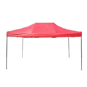 Cort pavilion pliabil 3x4.5m rosu impermeabil, inaltime reglabila, cadru metalic Breckner Germany, BRECKNER GERMANY, BK76218