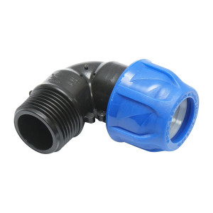 Cot racord compresiune, cu filet exterior, D25mmx1 toll, PN16, pentru sisteme de irigatii, Cod: DISLV72, Poelsan - Img 3